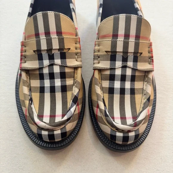 Burberry Plaid Loafers - Picture 2 of 7
